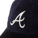 9TWENTY Corduroy コーデュロイ アトランタ・ブレーブス ネイビー ブラックバイザー - 14668032 - SM | NEW ERA ニューエラ公式オンラインストア