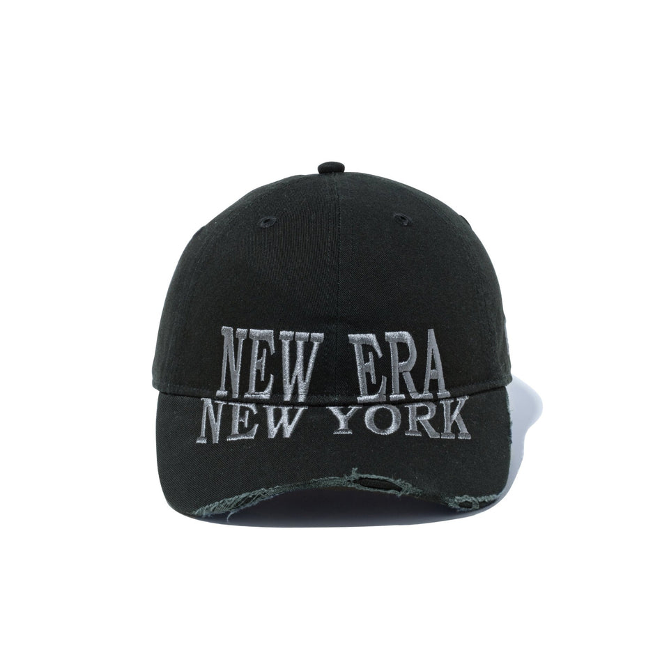 9TWENTY Damaged Series NEW ERA NEW YORK ブラック