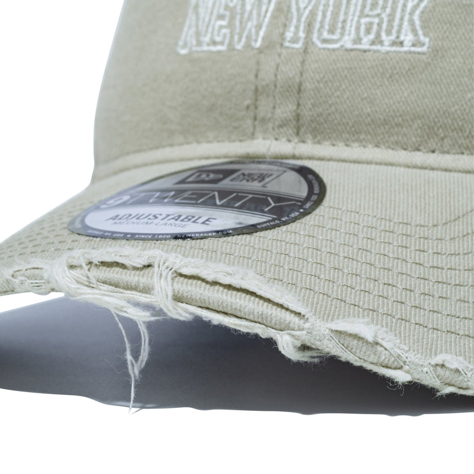 9TWENTY Damaged Series アシッドウォッシュ NEW ERA NEW YORK クロームホワイト - 14527599 - SM | NEW ERA ニューエラ公式オンラインストア