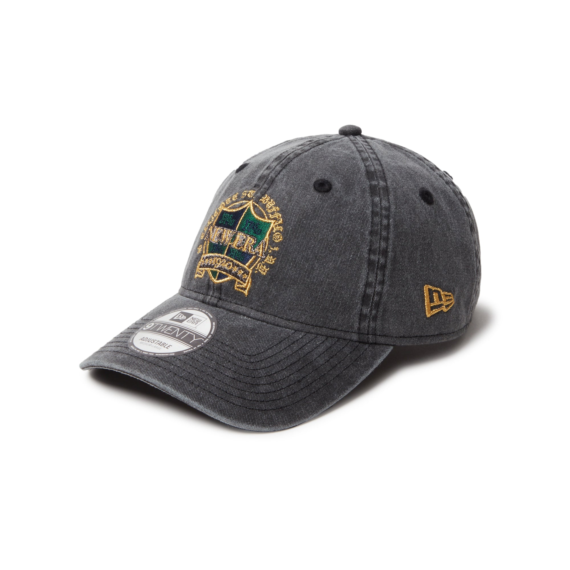 新品未使用タグ付き 9TWENTY たべっ子どうぶつ ライオン ブラック　M/L 9TWENTY Emblem Logo アシッドウォッシュ ブラック | ニューエラ