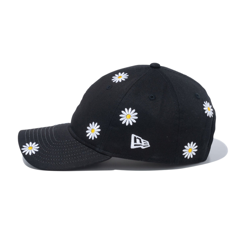 9TWENTY Flower Embroidery ブラック | ニューエラオンラインストア