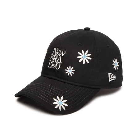 NEW ERA TAMASU ボディバッグ ブラック 花柄刺繍 NEW ERA TAMASU ボディバッグ ブラック 花柄刺繍