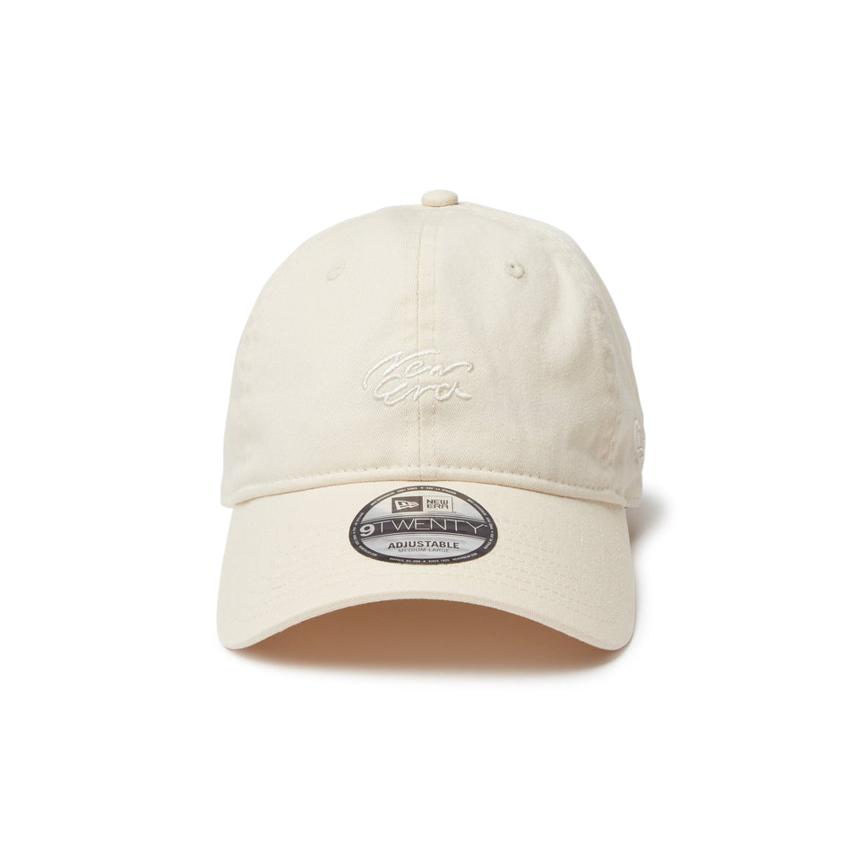 9TWENTY Handwritten Logo ライトクリーム - 14388736 - SM | NEW ERA ニューエラ公式オンラインストア