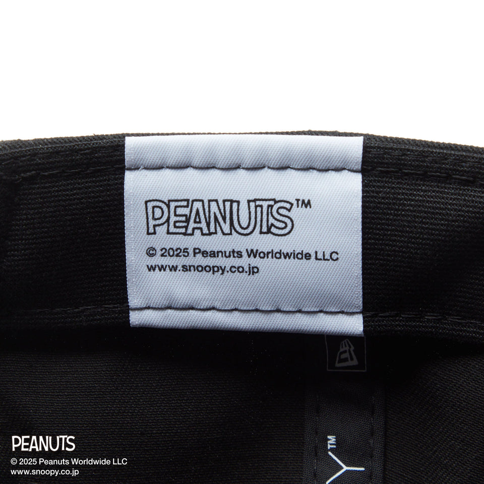 【ゴルフ】 9TWENTY ロングバイザー PEANUTS ピーナッツ バイザーロゴ ブラック - 14344514 - OSFM | NEW ERA ニューエラ公式オンラインストア