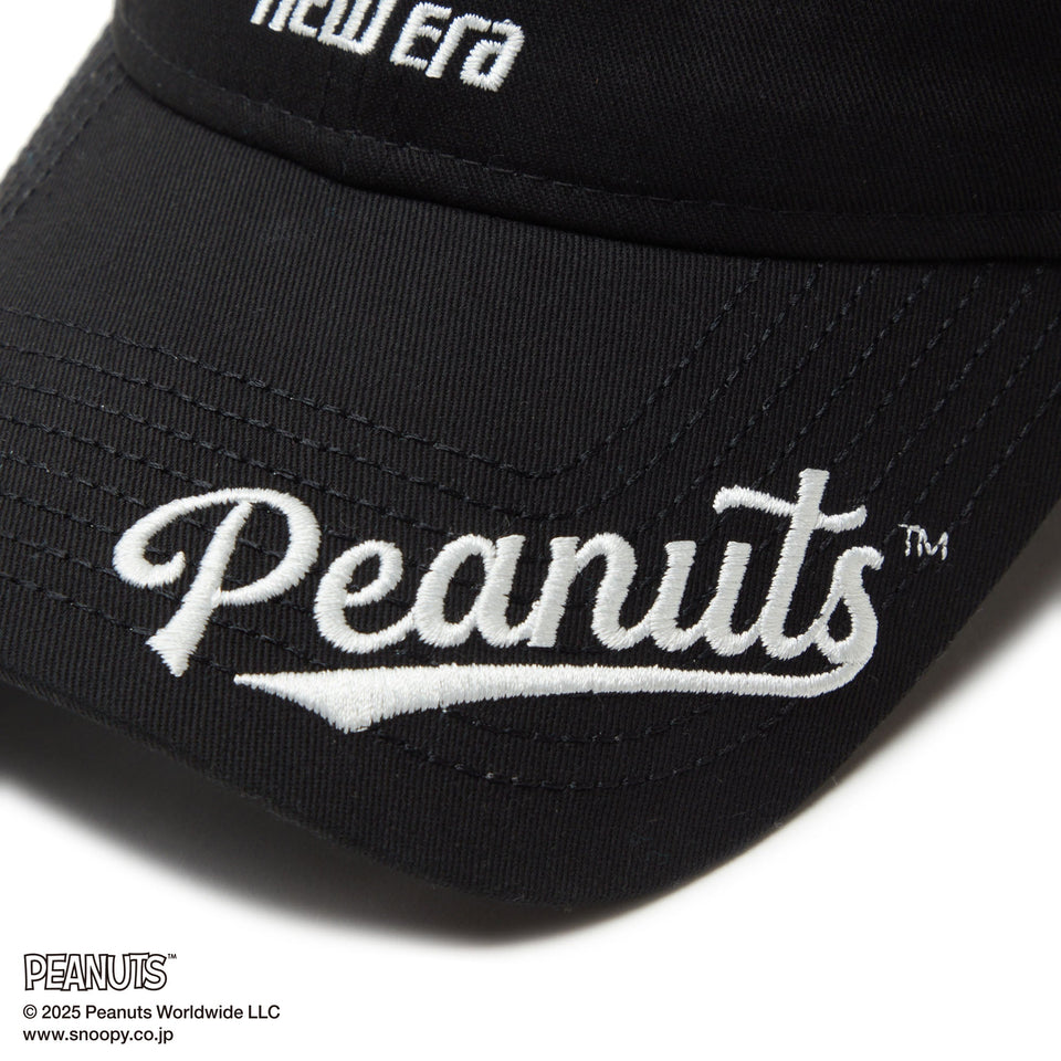 【ゴルフ】 9TWENTY ロングバイザー PEANUTS ピーナッツ バイザーロゴ ブラック - 14344514 - OSFM | NEW ERA ニューエラ公式オンラインストア