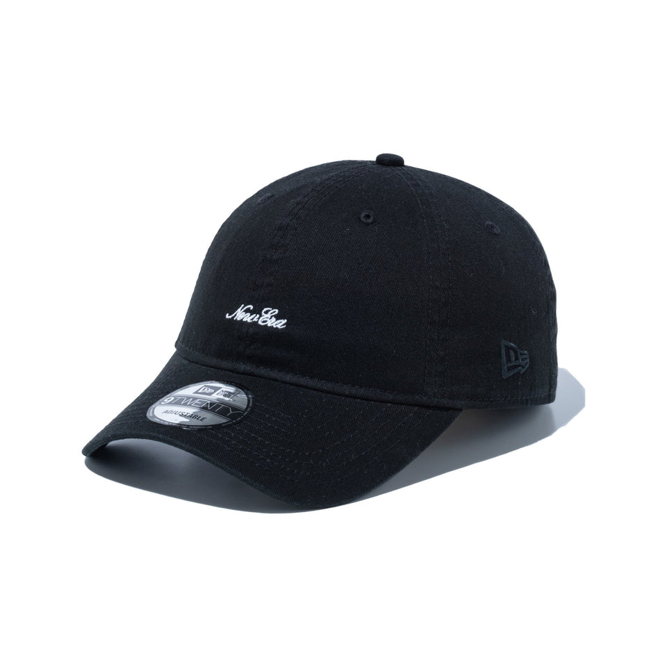 New Era☆ニューエラ script logo 9twenty cap 9TWENTY Script Logo ブラック | ニューエラオンラインストア