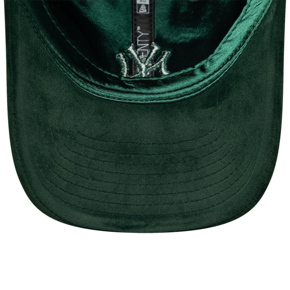 9TWENTY Velour ベロア ニューヨーク・ヤンキース ダークグリーン バックリボン - 14880343 - OSFM | NEW ERA ニューエラ公式オンラインストア