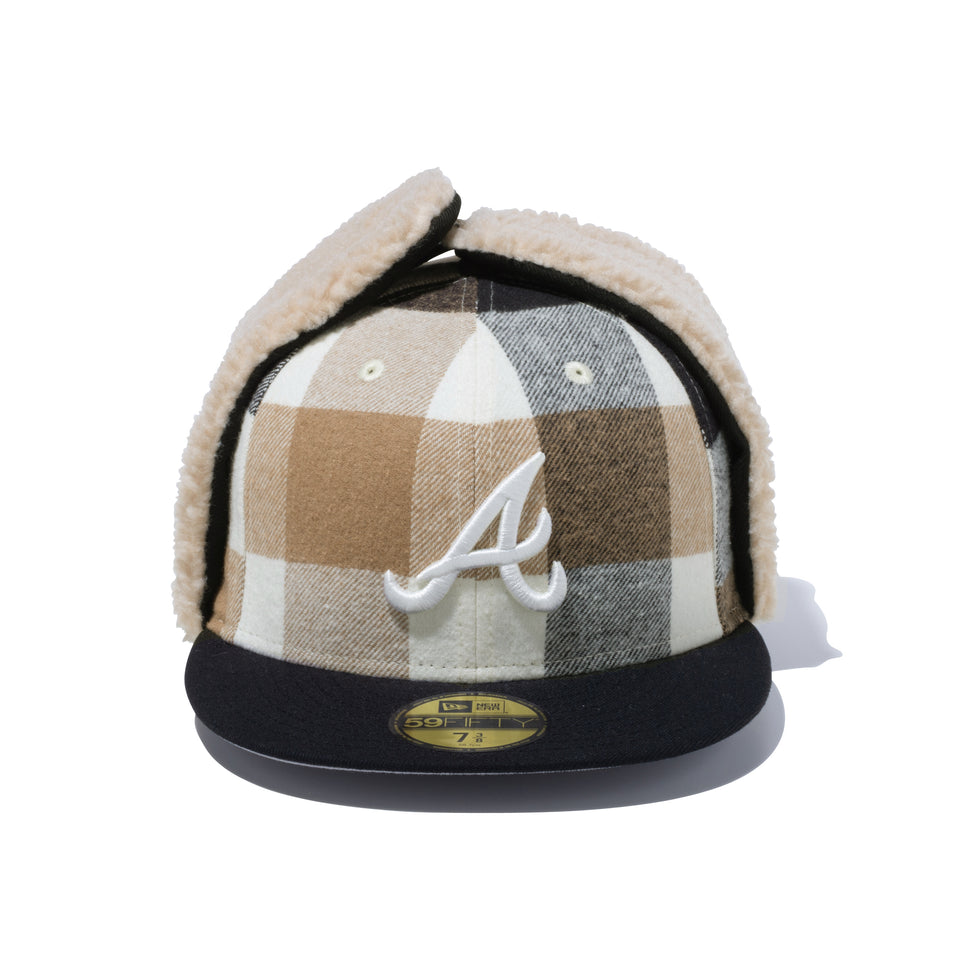 59FIFTY Dog Ear ドッグイヤー BLACK LABEL FW23 アトランタ・ブレーブス ブラックチェック