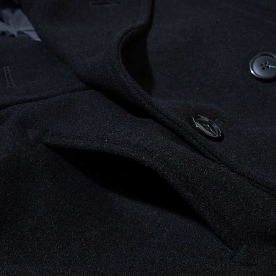 メルトン ピーコート BLACK LABEL FW23 ブラック