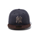 59FIFTY Heather Pack ニューヨーク・ヤンキース ヘザーネイビー バーントウッドバイザー