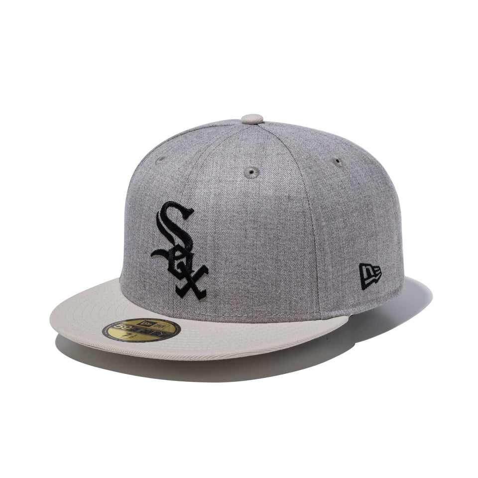 59FIFTY Heather Pack シカゴ・ホワイトソックス ヘザーグレー ストーンバイザー