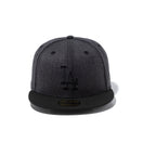 59FIFTY Heather Pack ロサンゼルス・ドジャース ヘザーブラック ブラックバイザー