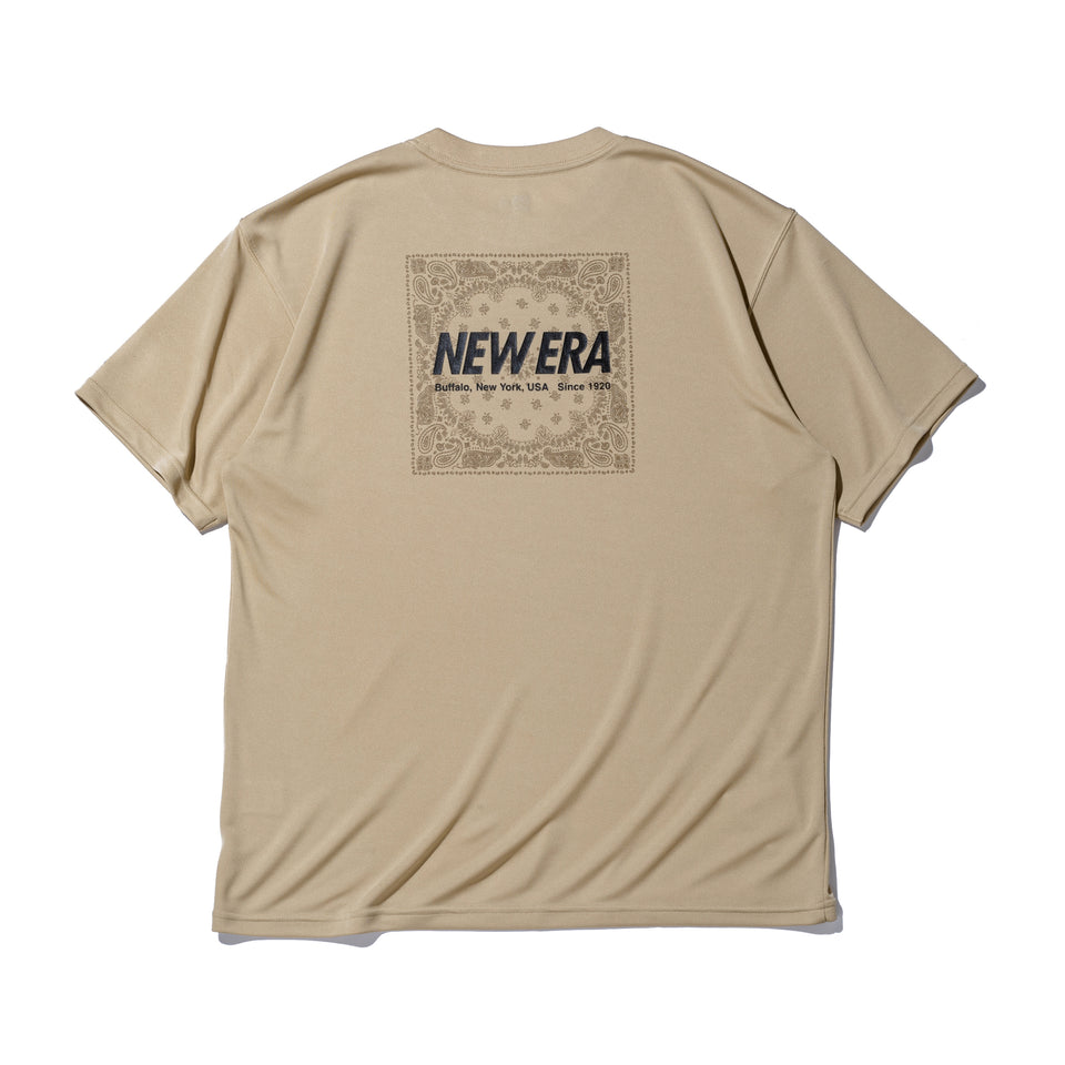 半袖 テック Tシャツ Paisley ベージュ レギュラーフィット