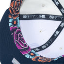 59FIFTY オンフィールド 2026 MLB City Connect サンディエゴ・パドレス クロームホワイト ネイビーバイザー