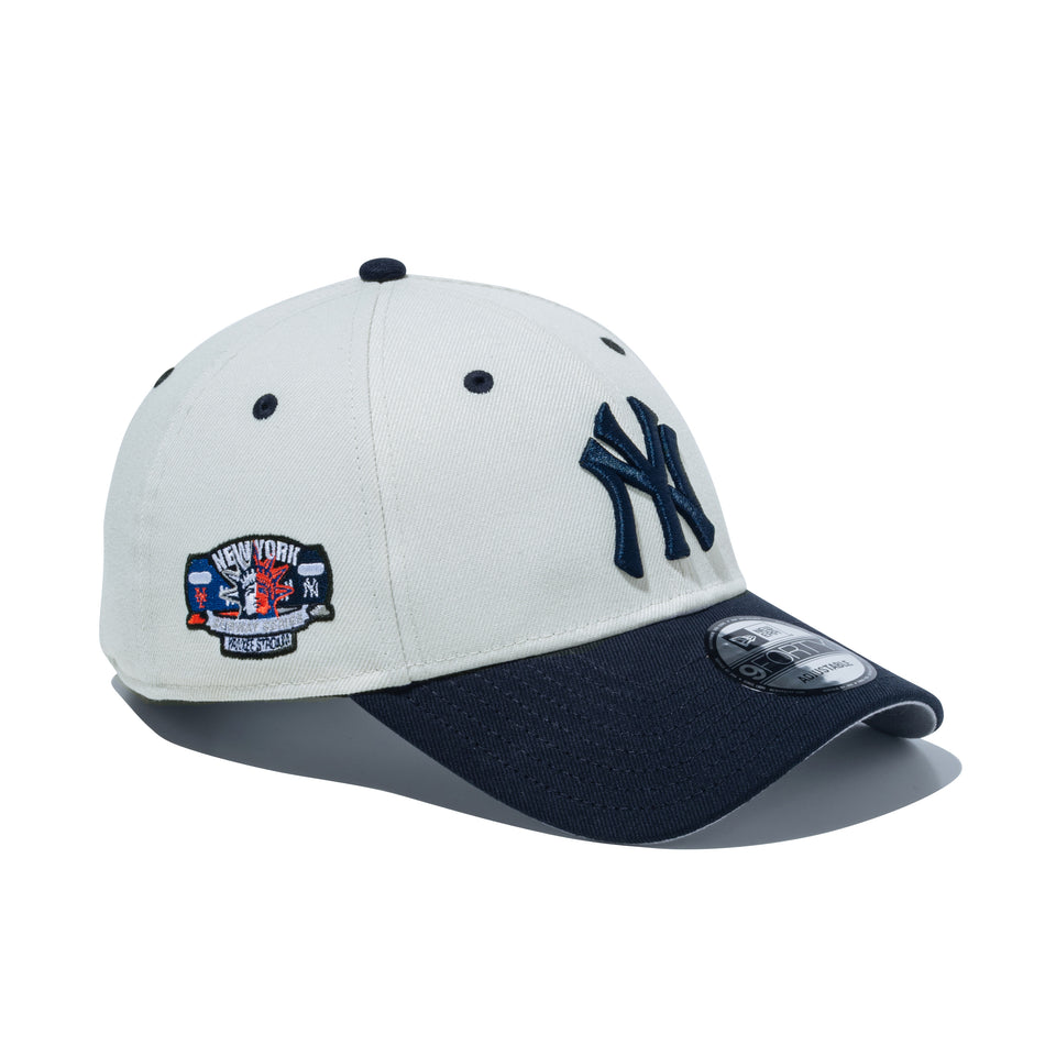 9FORTY Subway Series ニューヨーク・ヤンキース サンディーリネン ネイビーバイザー