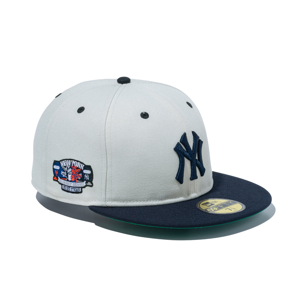59FIFTY ソフトバックラム Subway Series ニューヨーク・ヤンキース サンディーリネン ネイビーバイザー