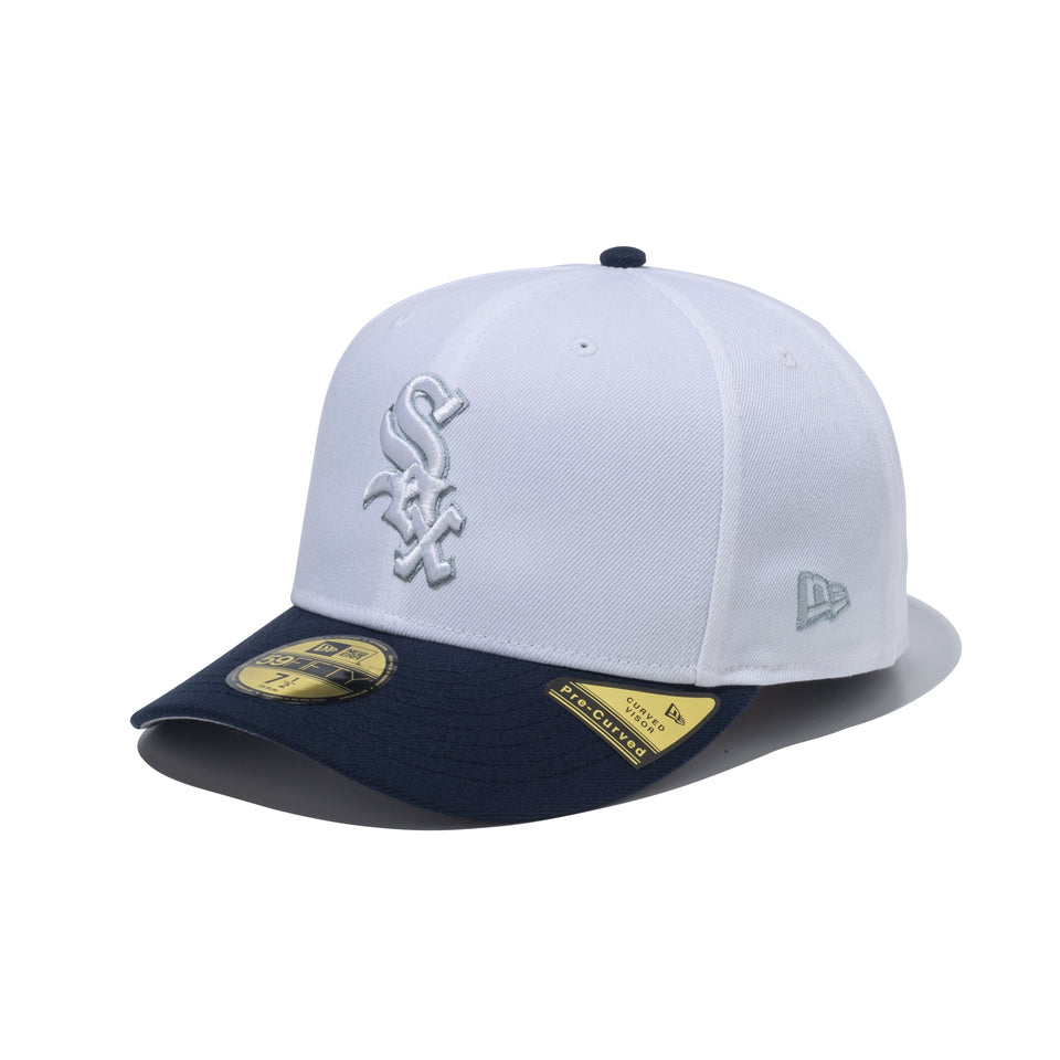 PC 59FIFTY Ice Age シカゴ・ホワイトソックス クーパーズタウン ホワイト ナイトシフトネイビーバイザー