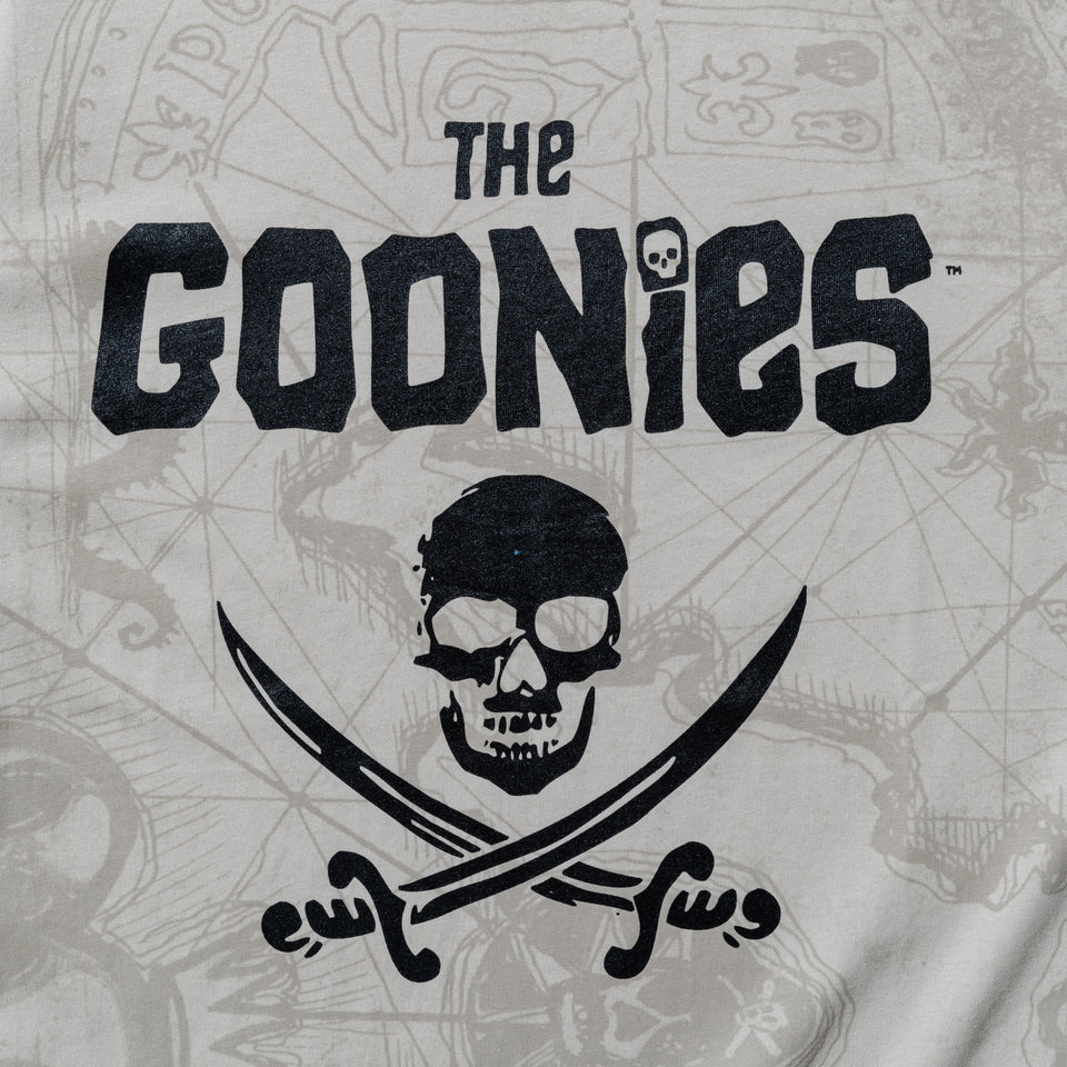 m*4様 new era グーニーズ 半袖 コットン Tシャツ The Goonies グーニーズ Treasure Map ストーン