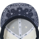 59FIFTY Paisley Undervisor ニューヨーク・ヤンキース クローム ネイビー ペイズリーアンダーバイザー