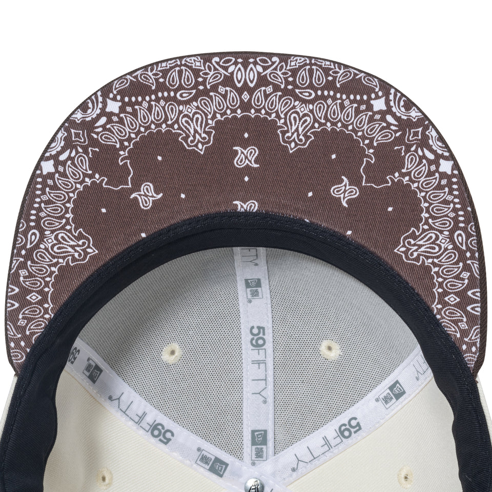 59FIFTY Paisley Undervisor サンディエゴ・パドレス クローム ウォルナット ペイズリーアンダーバイザー