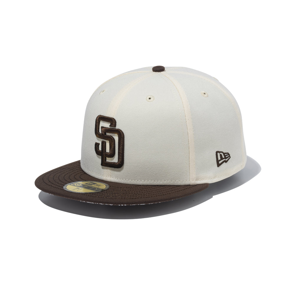 59FIFTY Paisley Undervisor サンディエゴ・パドレス クローム ウォルナット ペイズリーアンダーバイザー