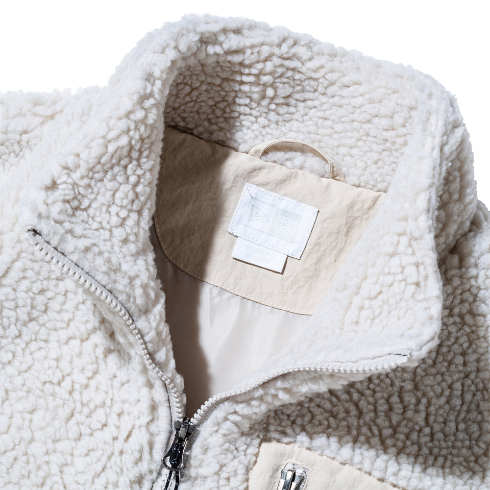 Women's ボアブルゾン ストーン