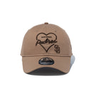 9FORTY アンストラクチャード Heart サンディエゴ・パドレス カーキ