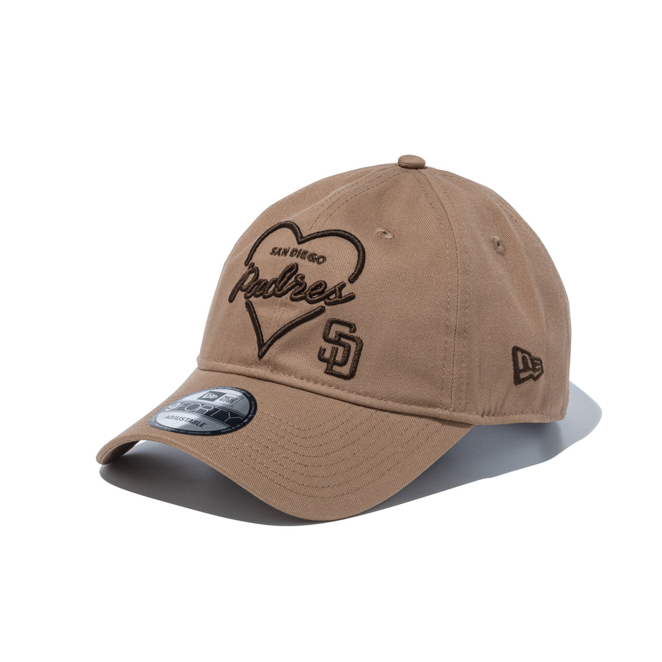 9FORTY アンストラクチャード Heart サンディエゴ・パドレス カーキ