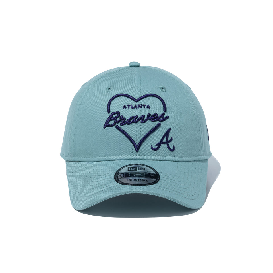 9FORTY アンストラクチャード Heart アトランタ・ブレーブス ビーチキスブルー