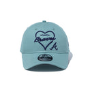 9FORTY アンストラクチャード Heart アトランタ・ブレーブス ビーチキスブルー