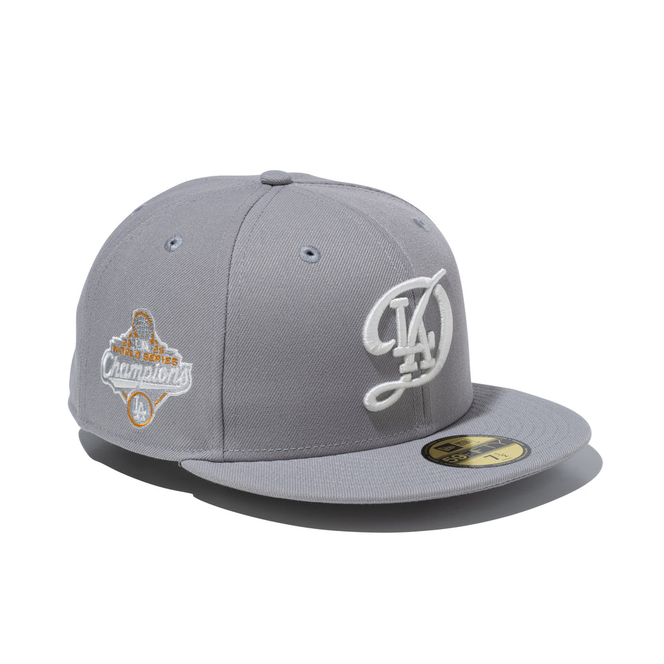 59FIFTY World Series Champion 2025 ロサンゼルス・ドジャース シティーコネクトロゴ グレー