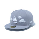59FIFTY 59FIFTY DAY Memorial Collection ロサンゼルス・ドジャース Pearl Cloud グレー
