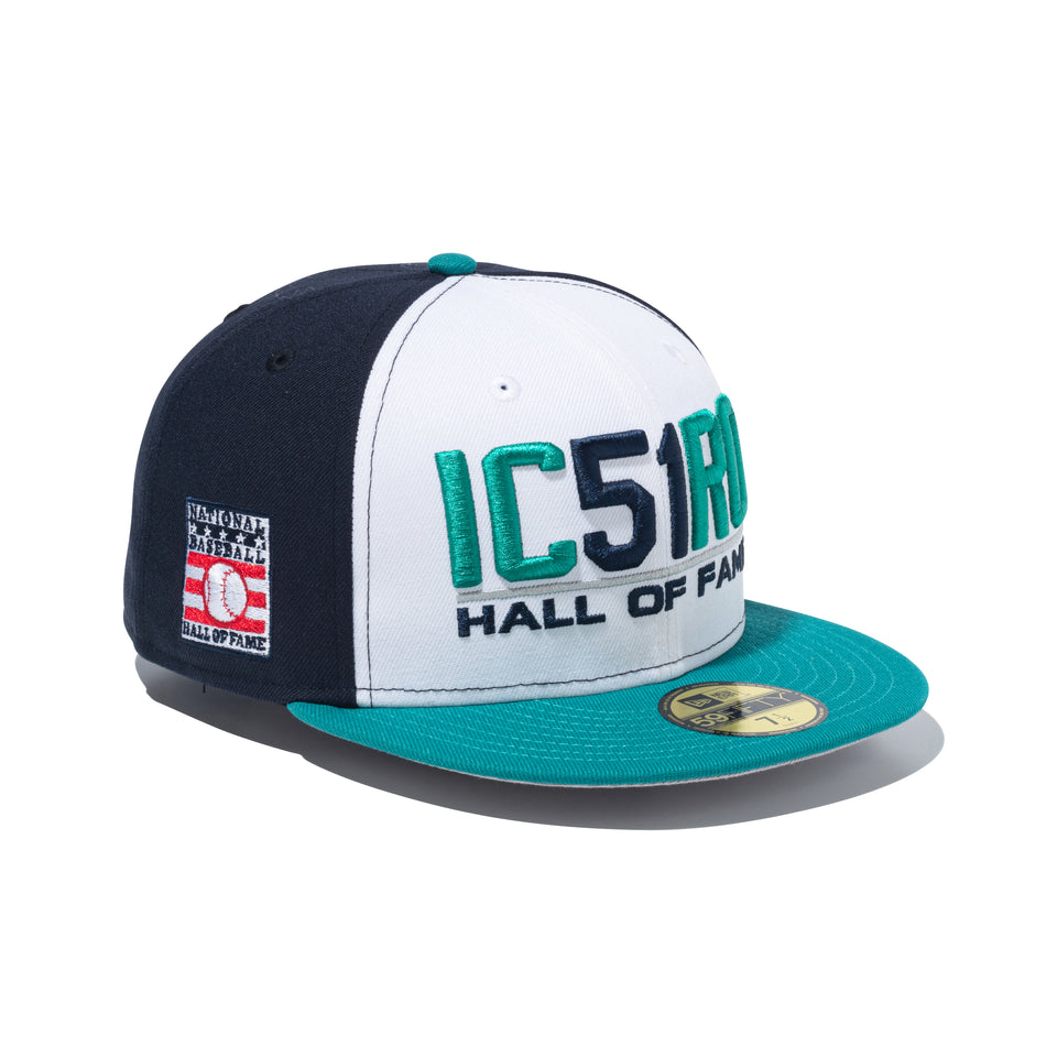 59FIFTY Hall of Fame 2025 Ichiro Suzuki シアトル・マリナーズ IC51RO ホワイト/ネイビー グリーンバイザー