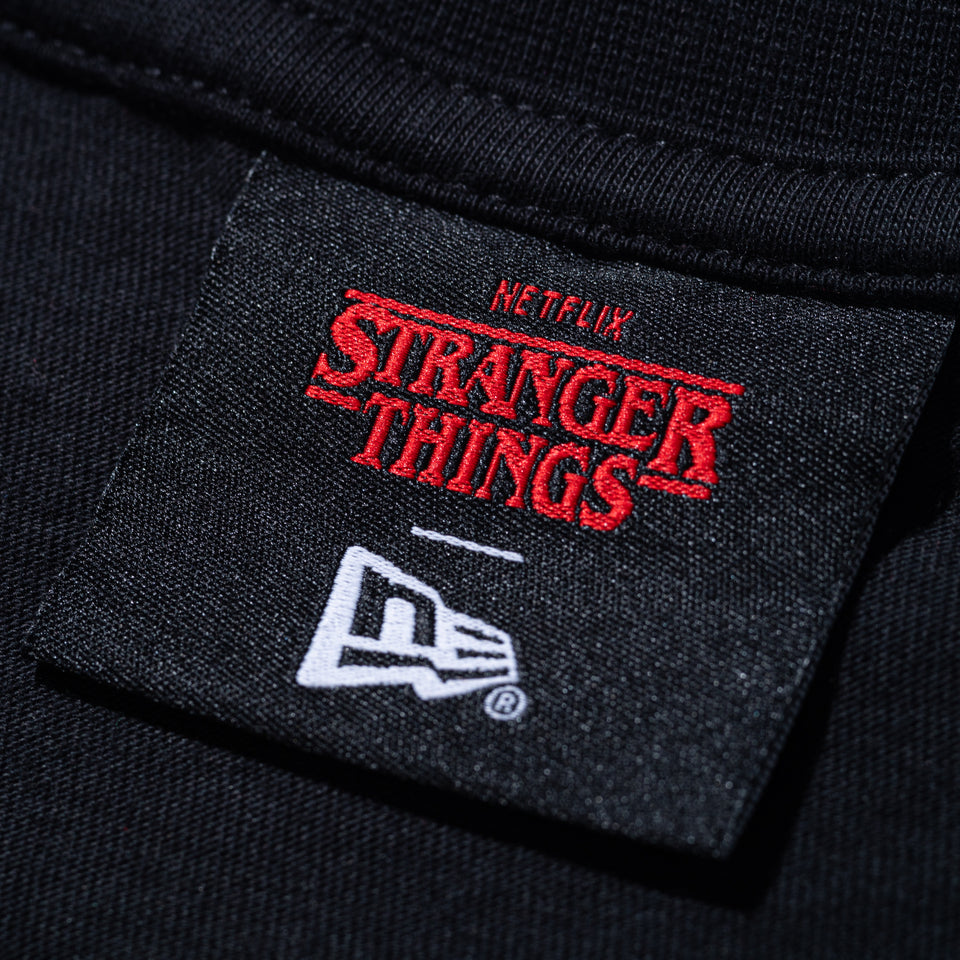 半袖 オーバーサイズド コットン Tシャツ NETFLIX STRANGER THINGS ストレンジャー・シングス Eleven ブラック
