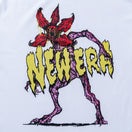半袖 オーバーサイズド コットン Tシャツ NETFLIX STRANGER THINGS ストレンジャー・シングス Demogorgon ホワイト