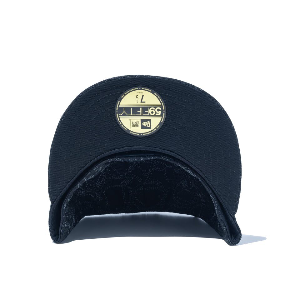 59FIFTY 59FIFTY DAY Memorial Collection クラシックロゴ キャップ オールオーバーエンブロイダリー ブラック