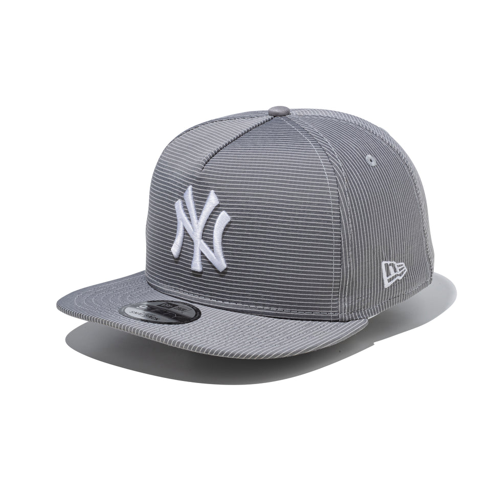 9FIFTY A-Frame Pinstripe Ripstop ニューヨーク・ヤンキース グレー