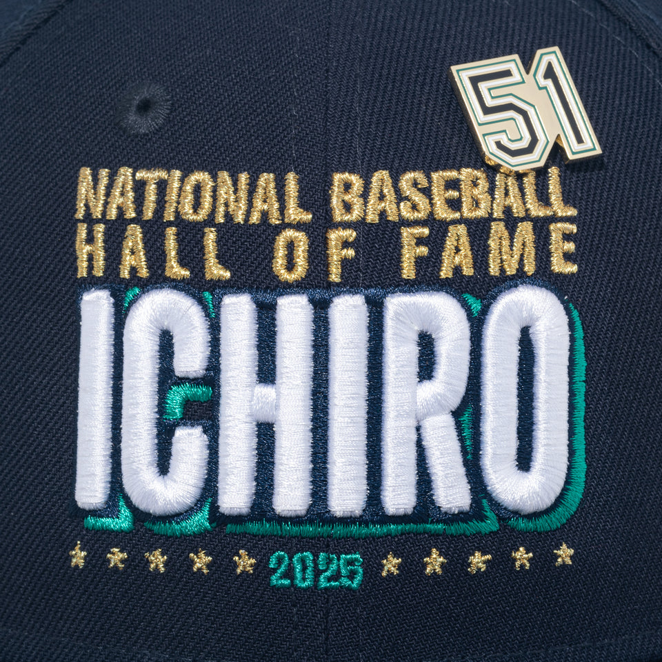 LP 9FIFTY Hall of Fame 2025 Ichiro Suzuki シアトル・マリナーズ ピンズ ネイビー