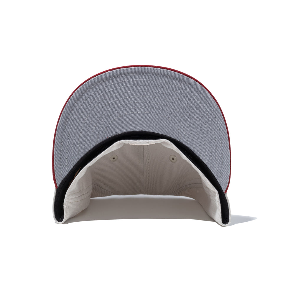 59FIFTY Rising Sun ロサンゼルス・ドジャース ストーン レッドバイザー
