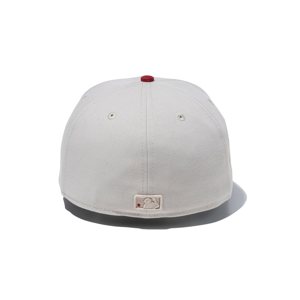 59FIFTY Rising Sun ロサンゼルス・ドジャース ストーン レッドバイザー