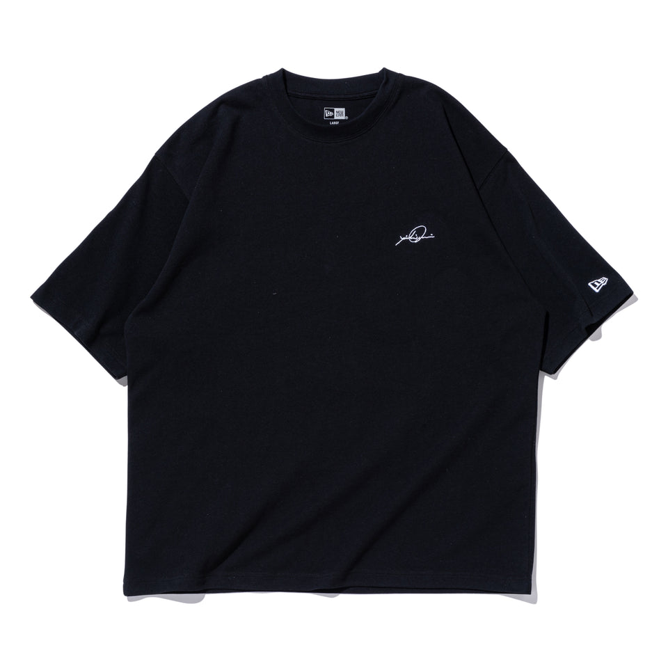 半袖 オーバーサイズド コットン Tシャツ 落合陽一 x 永樂屋 ブラック