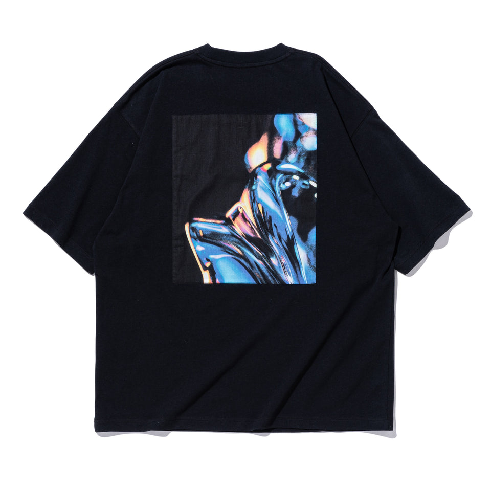 半袖 オーバーサイズド コットン Tシャツ 落合陽一 x 永樂屋 ブラック