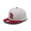 59FIFTY Rising Sun サンディエゴ・パドレス ストーン レッドバイザー