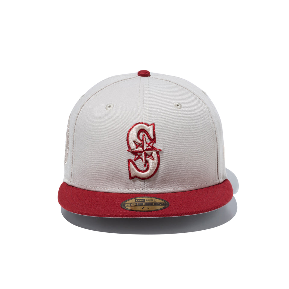 59FIFTY Rising Sun シアトル・マリナーズ ストーン レッドバイザー
