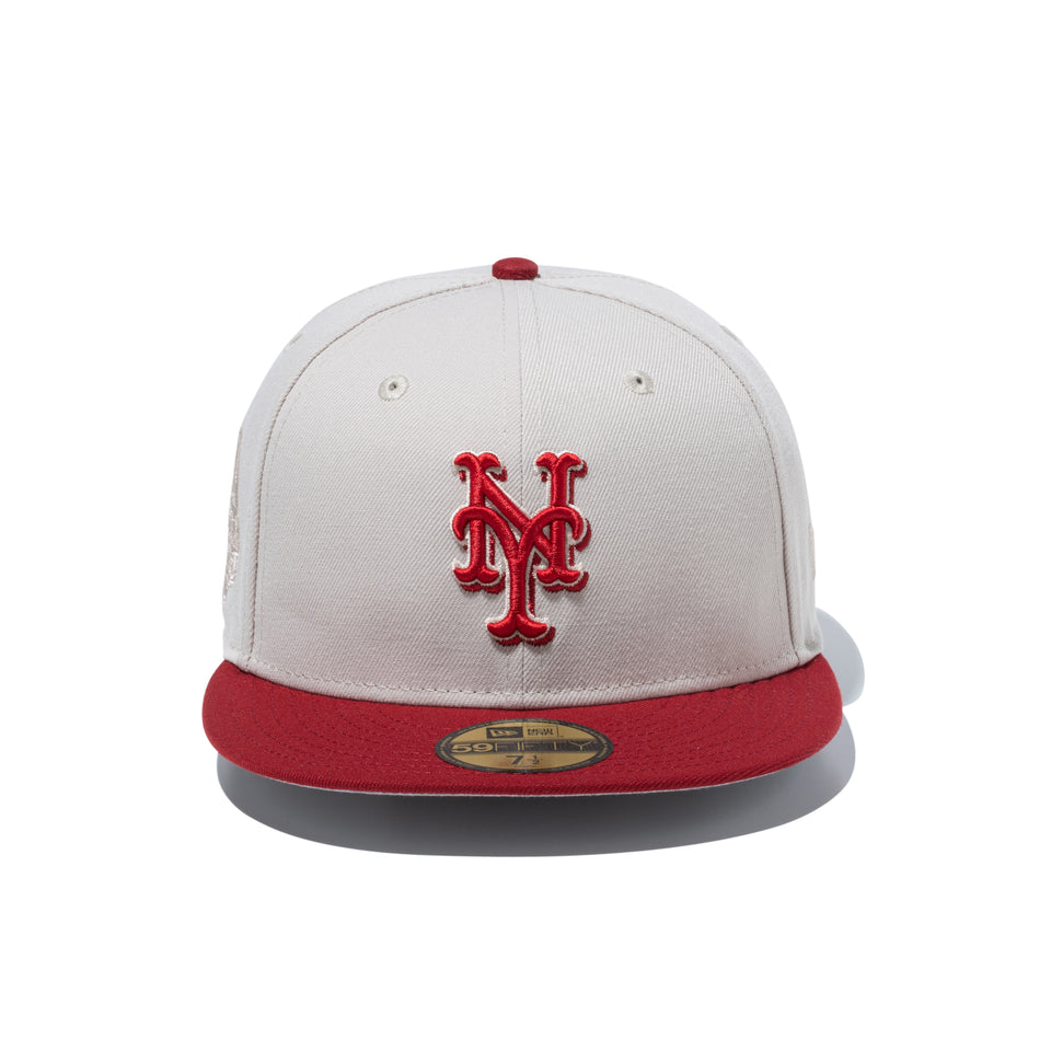 59FIFTY Rising Sun ニューヨーク・メッツ ストーン レッドバイザー