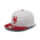 59FIFTY Rising Sun ニューヨーク・メッツ ストーン レッドバイザー