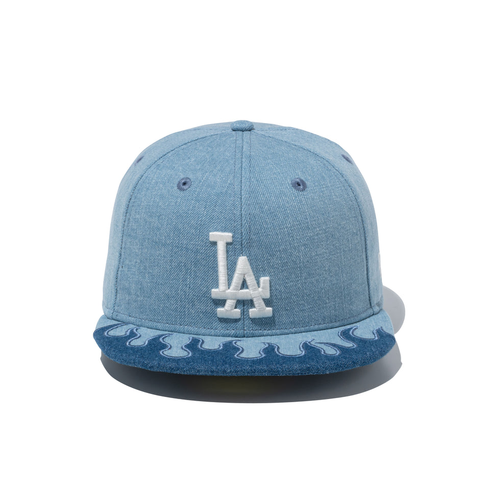 59FIFTY Denim Flame ロサンゼルス・ドジャース ウォッシュドデニム