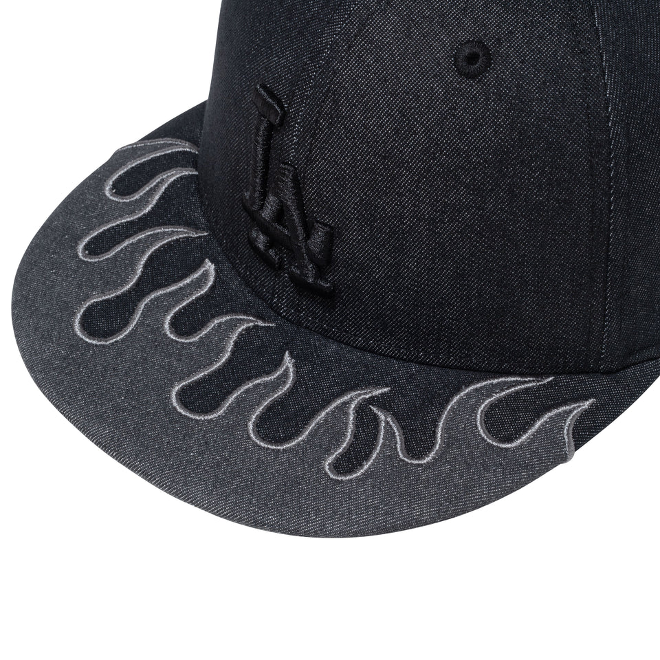 59FIFTY Denim Flame ロサンゼルス・ドジャース ブラック