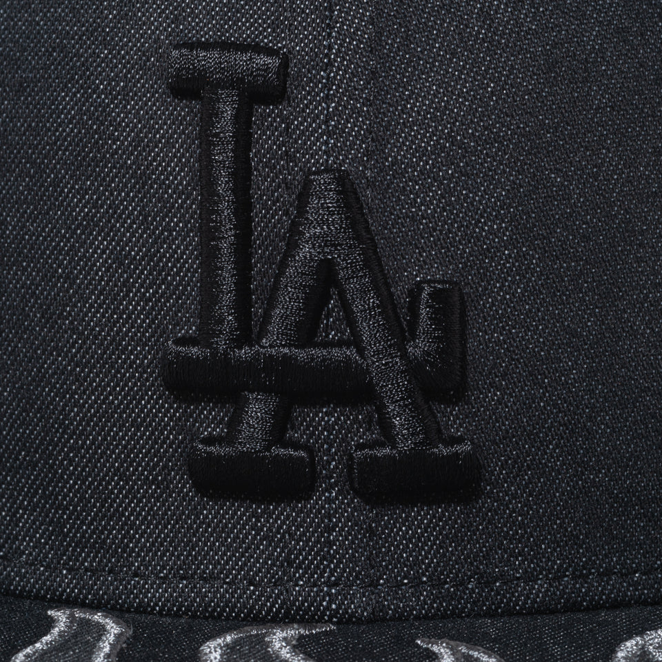 59FIFTY Denim Flame ロサンゼルス・ドジャース ブラック