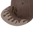 59FIFTY Denim Flame ニューヨーク・ヤンキース ブラウン
